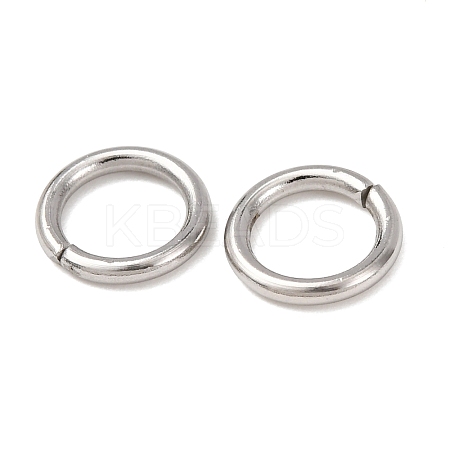 Tarnish Resistant 304 Stainless Steel Open Jump Rings X-STAS-Q186-02-8x1.2mm-1