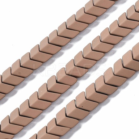 Spray Painted Non-magnetic Synthetic Hematite Beads Strands G-T116-25-10-1
