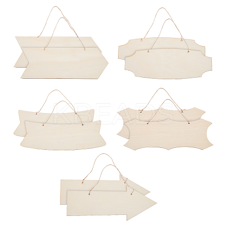 Wooden Ornaments WOOD-WH0107-32-1