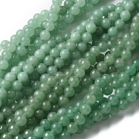 Natural Green Aventurine Round Beads Strands LS-G-S150-8mm-2-1