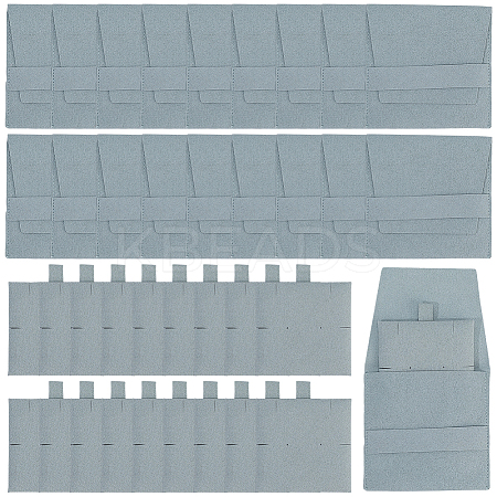 20Pcs Microfiber Jewelry Envelope Pouches ABAG-SP0001-47B-1