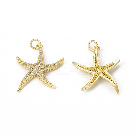 Brass Micro Pave Cubic Zirconia Pendants KK-E068-VB308-1