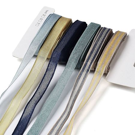 18 Yards 6 Styles Polyester Ribbon SRIB-C001-F06-1