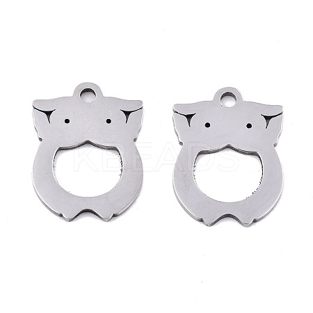 Non-Tarnish 201 Stainless Steel Pendants STAS-S081-034-1