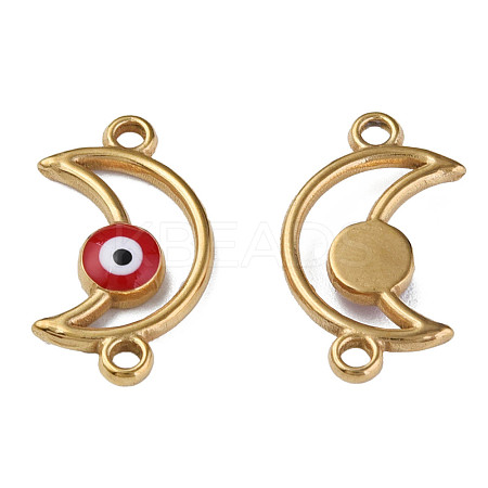 304 Stainless Steel Enamel Connector Charms STAS-N087-61-01G-1
