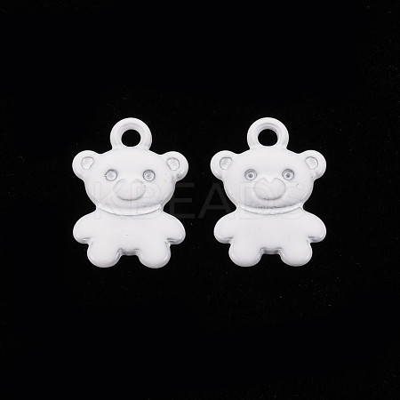 Spray Painted Alloy Charms PALLOY-Q433-034J-RS-1