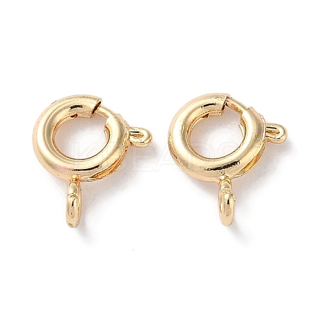Rack Plating Brass Spring Ring Clasps KK-F090-22LG-1