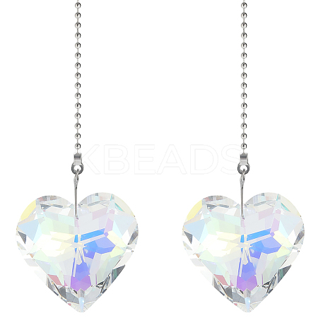 Glass Ceiling Fan Pull Chain Extenders HJEW-WH20021-03P-04-1