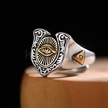 Retro Alloy Cuff Open Rings for Men FS-WGB8A4E-05-1