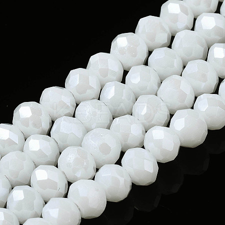 Electroplate Glass Beads Strands EGLA-A044-P3mm-A01-1