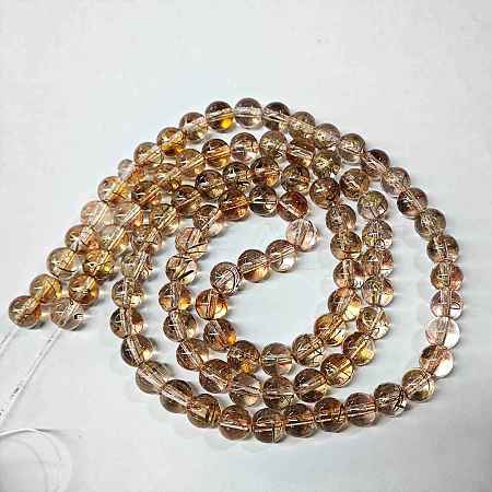 Baking Paint Glass Beads Strands DGLA-YW0002-01A-06-1