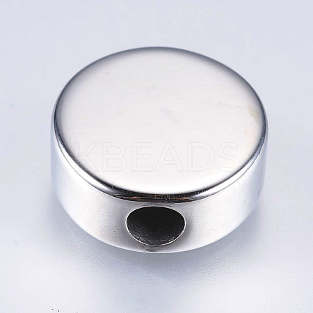 Tarnish Resistant 304 Stainless Steel European Beads STAS-I072-026P-1