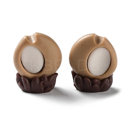3D Animal Ear Opaque Resin Cabochons CRES-P029-B02-1