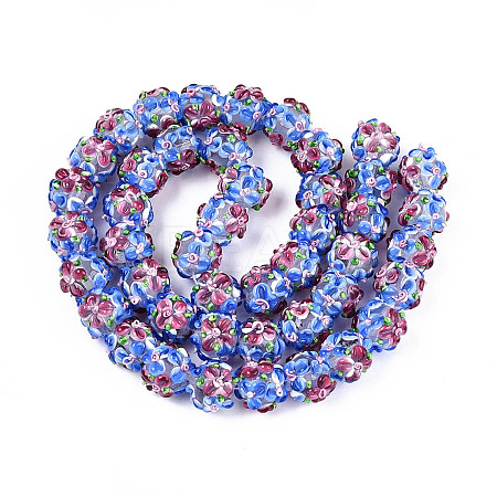 Handmade Lampwork Beads Strands LAMP-N021-015A-14-1