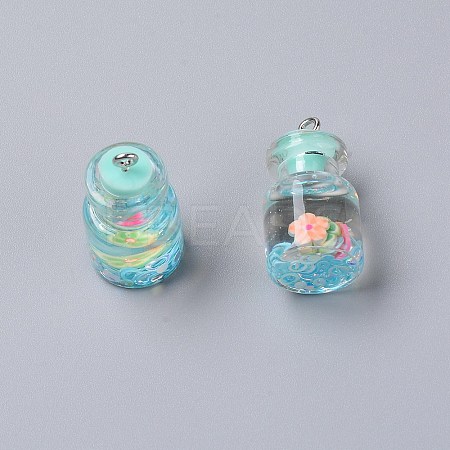 Wish Glass Bottle Pendants LS-RESI-TAC0007-05B-1