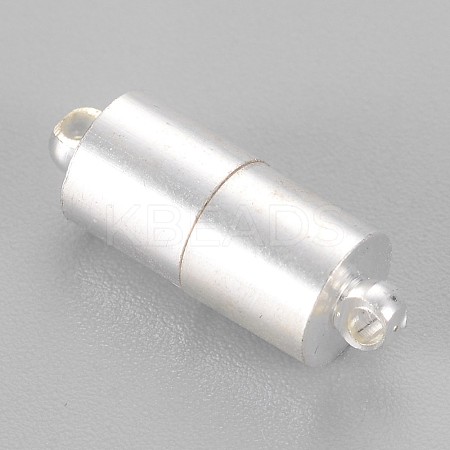 Brass Magnetic Clasps with Loops KK-MC027-S-NF-1