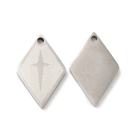 Non-Tarnish 201 Stainless Steel Pendants STAS-Q216-09P-1