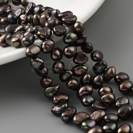 Dyed Natural Cultured Freshwater Pearl Beads Strands PEAR-A006-19B-X-1