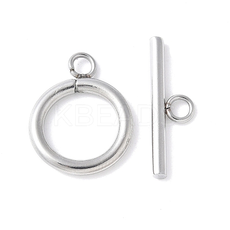 304 Stainless Steel Toggle Clasps STAS-F040-40D-P-1