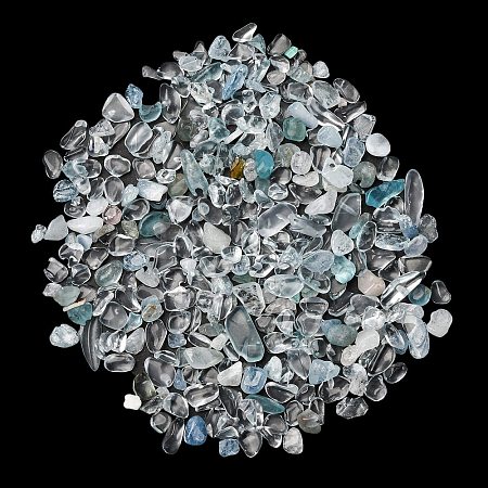 Natural Aquamarine Chip Beads G-M364-01A-1