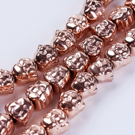 Electroplate Non-magnetic Synthetic Hematite Beads Strands G-K250-01A-1