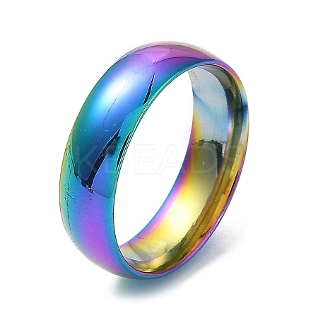 Ion Plating(IP) 304 Stainless Steel Flat Plain Band Rings STAS-I160-A-20mm-M-1
