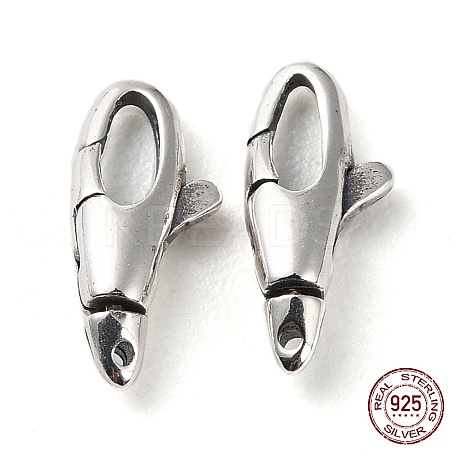 925 Thailand Sterling Silver Lobster Claw Clasps STER-D003-08P-1