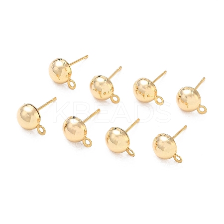 SHEGRACE Brass Stud Earring Findings XGR0024G-35G-1