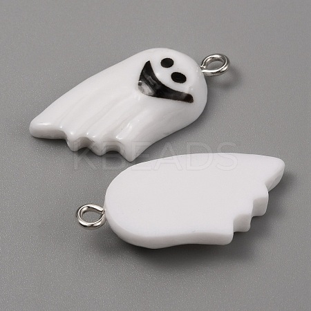 Opaque Resin Pendants RESI-CJC0012-19I-1