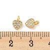 Rack Plating Brass Micro Pave Cubic Zirconia Charms KK-C038-04G-3