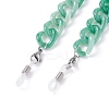 Acrylic Curb Chain Eyeglasses Chains AJEW-EH00385-6