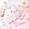 DIY Bubble Tea & Round Silicone Keychain Making Kits DIY-YW0011-19-6