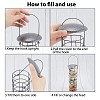 Iron Bird Hanging Feeder AJEW-GA0001-76-4