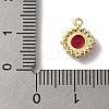 Brass Micro Pave Clear Cubic Zirconia Pendants KK-S391-01G-C-3