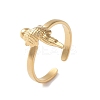 304 Stainless Steel Open Cuff Rings for Women RJEW-M020-06G-02-1