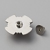 Zinc Alloy & Resin Coin Screw Rivets FIND-WH0110-630P-02-2