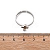 304 Stainless Steel Adjustable Rings for Women LS-RJEW-F169-01P-03-5