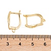 Rack Plating Brass Cubic Zirconia Hoop Earring Findings KK-S374-04G-05-3