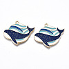 Eco-Friendly Alloy Enamel Pendants ENAM-Q437-033-NR-1