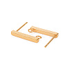 304 Stainless Steel Stud Earring Findings STAS-L244-14A-G-2