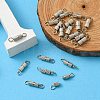 20 Sets Brass Screw Clasps IFIN-YW0001-57P-5