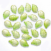 Two Tone Transparent Spray Painted Glass Pendants GLAA-T016-08C-1