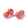 Synthetic Cherry Quartz Glass GuaSha Stone G-A205-25Q-3