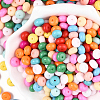 200Pcs Opaque Baking Paint Glass Seed Beads SEED-PA0001-01F-7
