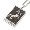 Non-Tarnish 304 Stainless Steel Tarot Pendant Necklaces NJEW-A026-01P-09-2