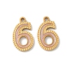 304 Stainless Steel Enamel Pendants STAS-I351-20G-6-1