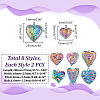 16Pcs 8 Styles 304 & 201 Stainless Steel Pendants STAS-GA0001-56-2