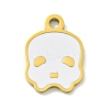 Halloween Theme Ion Plating(IP) 304 Stainless Steel Enamel Pendants STAS-M011-04A-1
