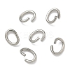 Tarnish Resistant Oval 304 Stainless Steel Open Jump Rings X-STAS-R067-01-1