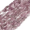 Natural Madagascar Rose Quartz Beads Strands G-Q060-D11-2